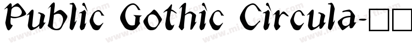 Public Gothic Circula字体转换